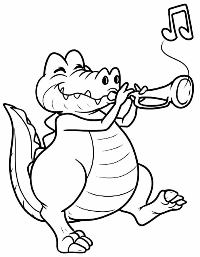 +90 Desenhos de Jacaré para Colorir e Imprimir