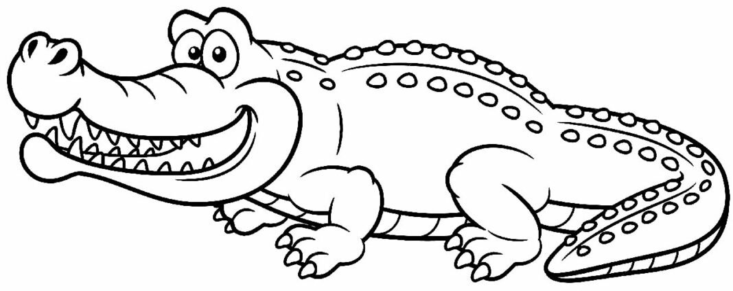 +90 Desenhos de Jacaré para Colorir e Imprimir
