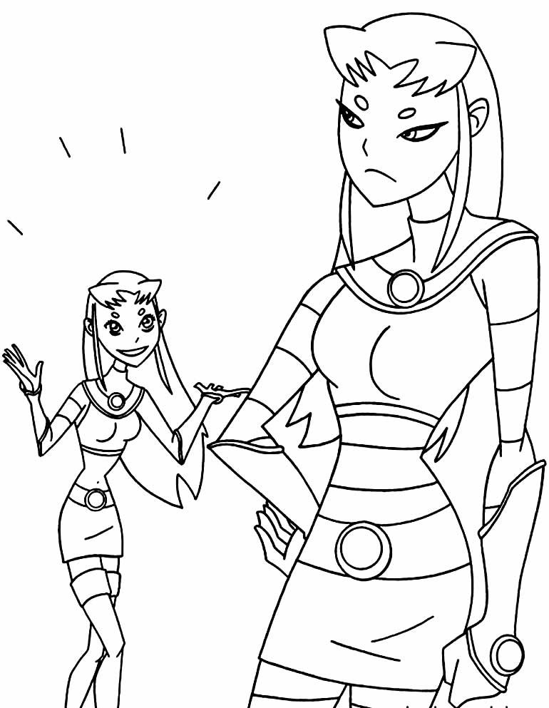desenhos para colorir de jovens titans 13