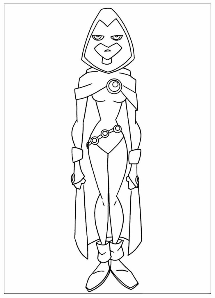 desenhos para colorir de jovens titans 20