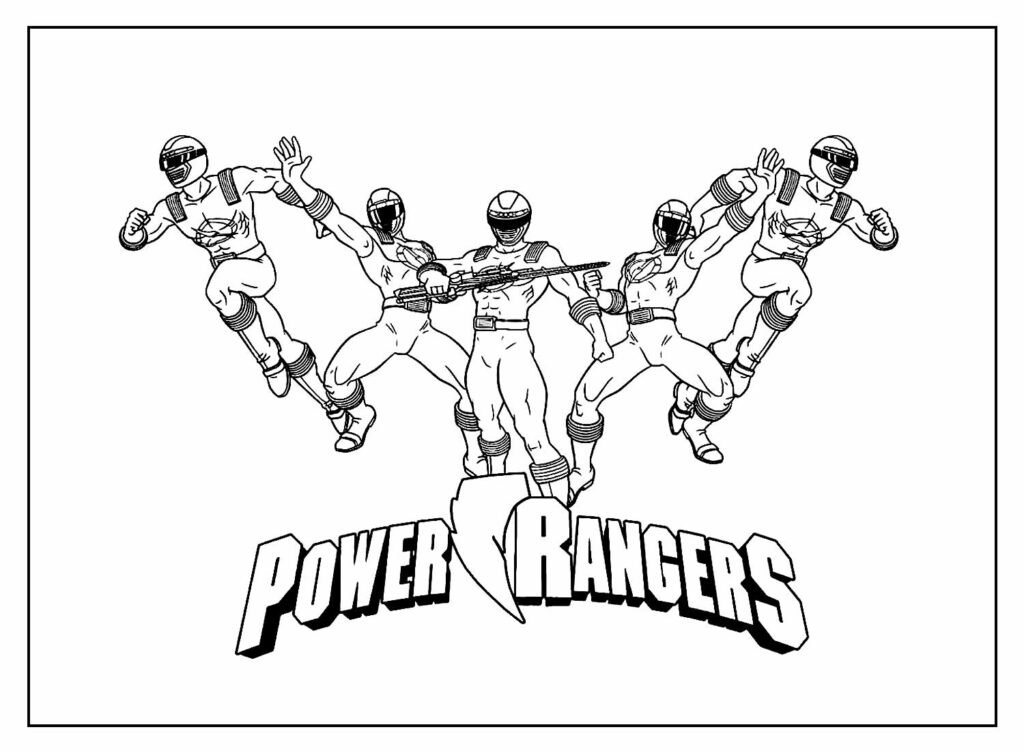 desenhos para colorir de power rangers 13