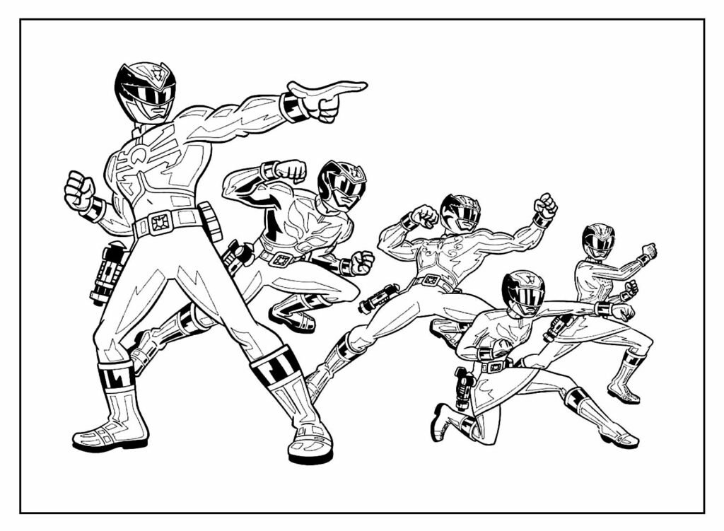 desenhos para colorir de power rangers 14