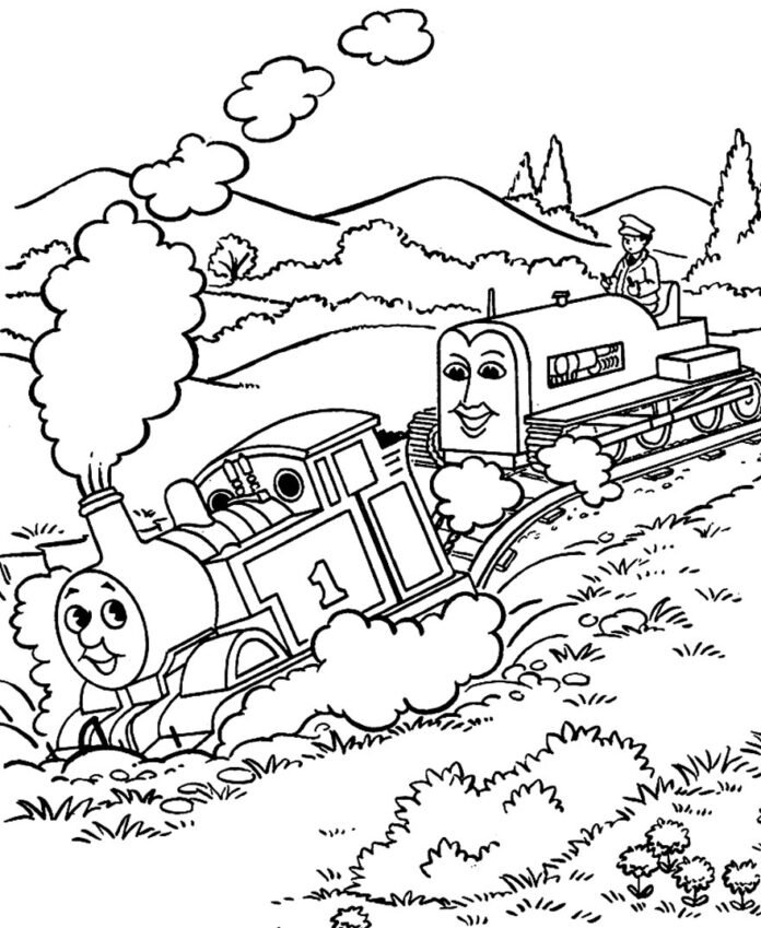 Desenhos de Thomas e Seus Amigos para Colorir e Imprimir