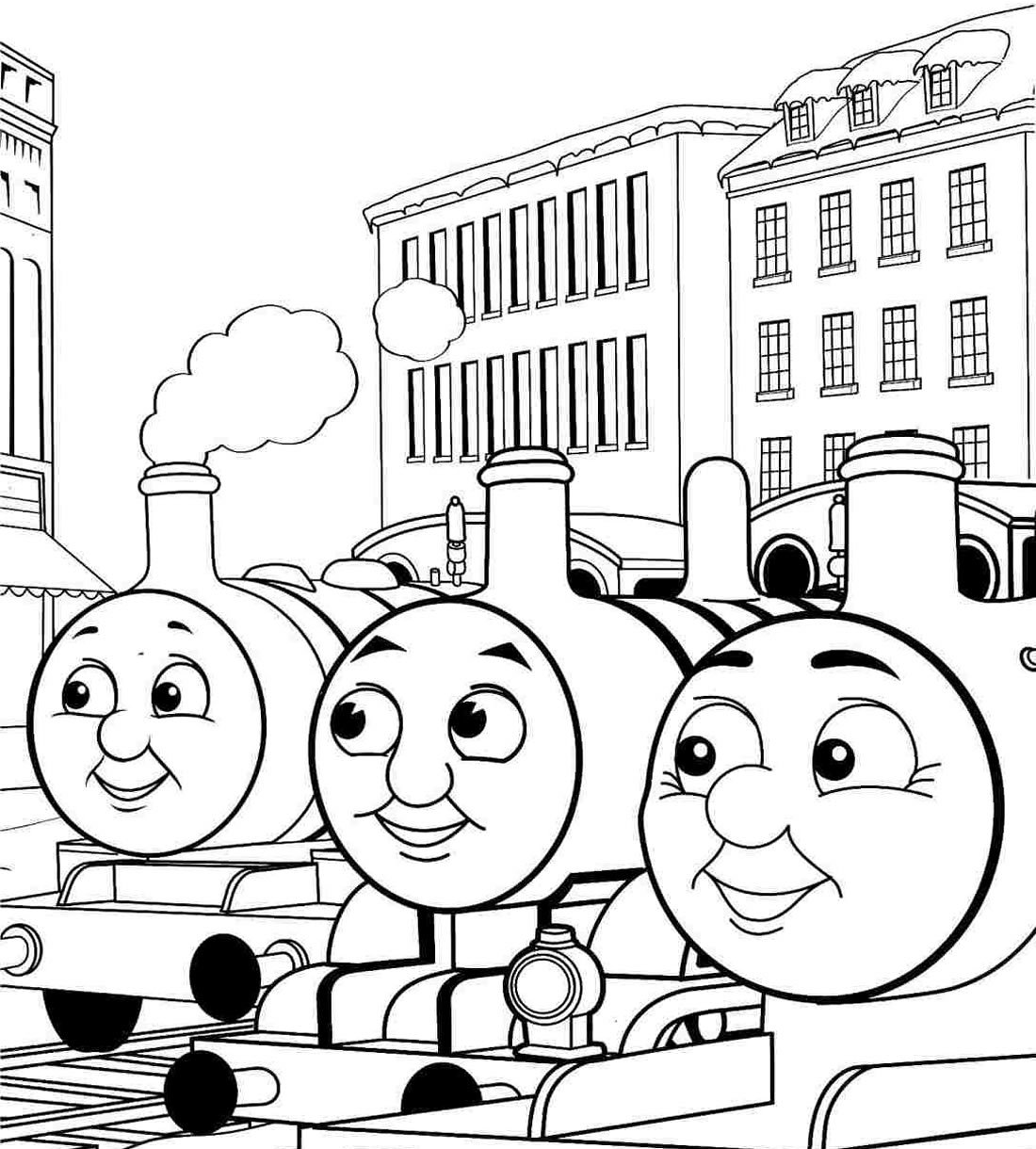Desenhos Para Imprimir E Colorir De Thomas, O Trem E Seus Amigos