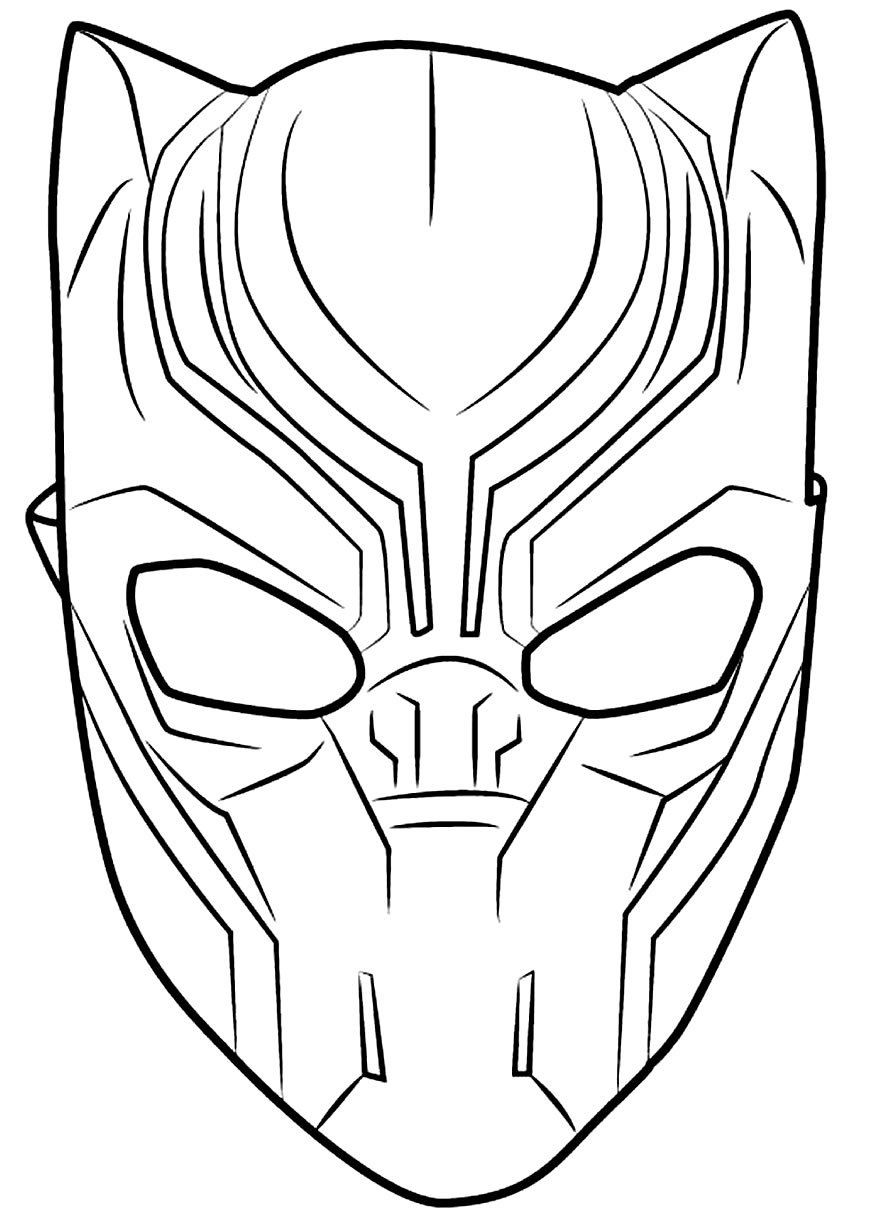 +70 Desenhos do Pantera Negra para Colorir e Imprimir