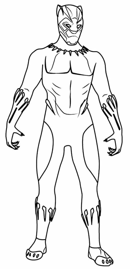 desenhos para colorir pantera negra 11