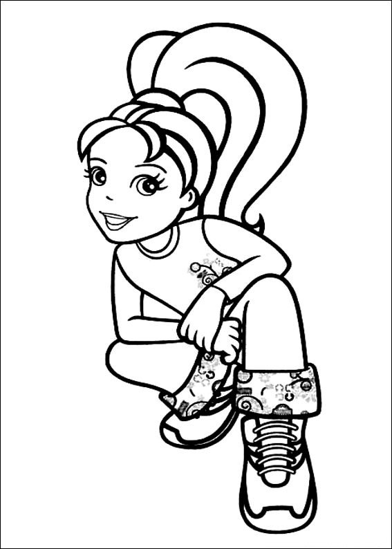desenhos polly pocket para colorir pose quebrada