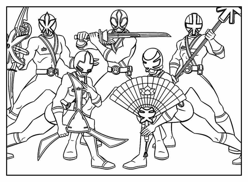 desenhos power rangers 6