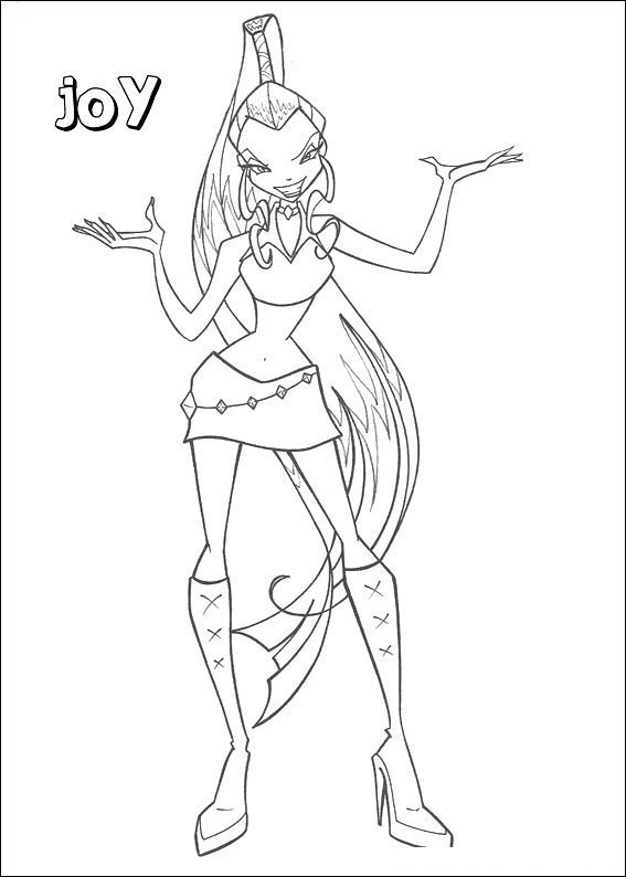 desenhos winx para colorir joy