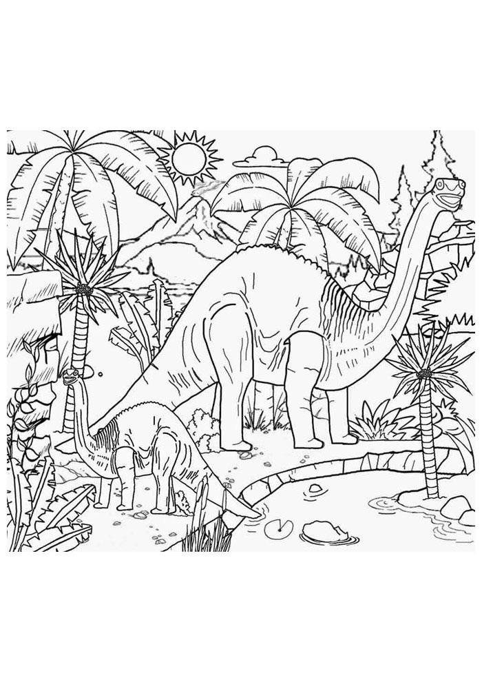 dinossauro para colorir 16