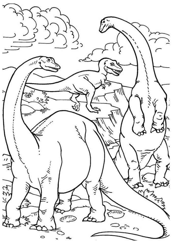 dinossauro para colorir 34