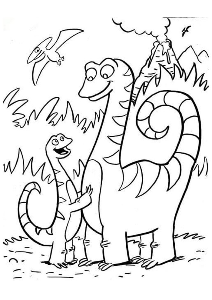 dinossauro para colorir 4