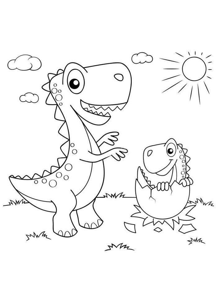 dinossauro para colorir 76