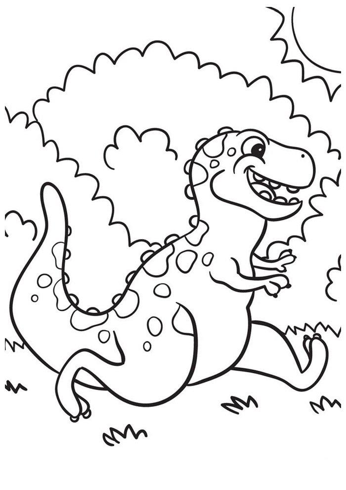 dinossauro para colorir 8