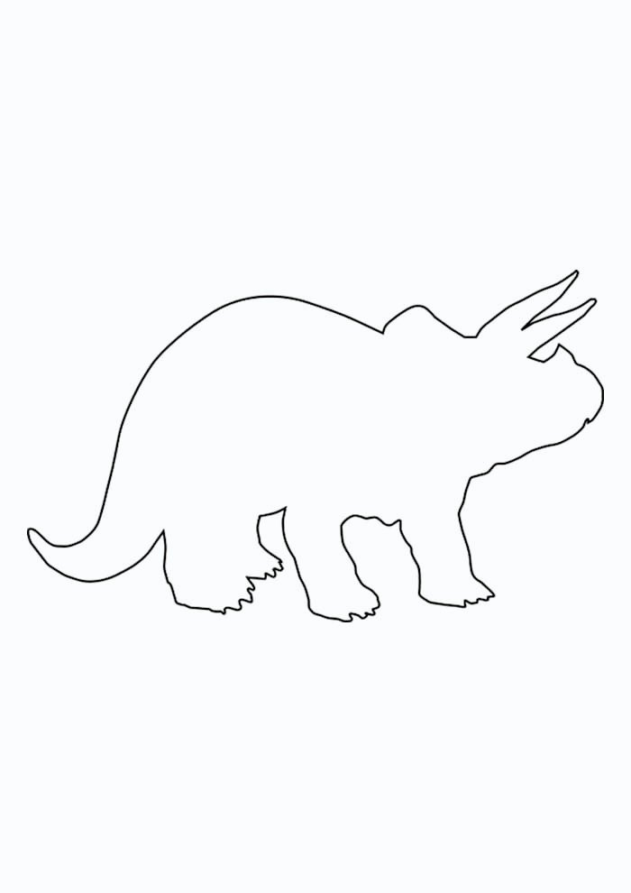 dinossauro para colorir contorno