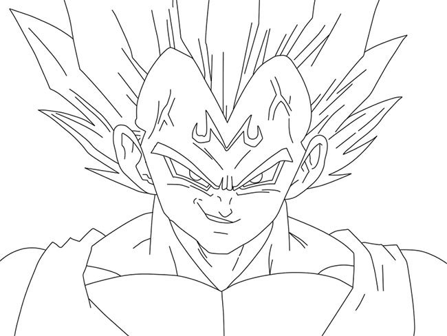 55+ Desenhos do Vegeta (DbZ) para Imprimir e Colorir