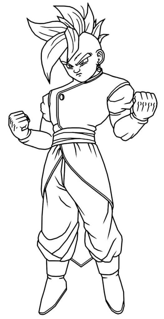 Goten Chibi para colorir (Dragon Ball Z) by PoccnnIndustriesPT on