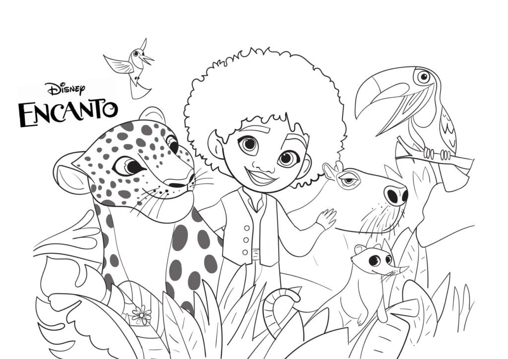 encanto apra colorir menino