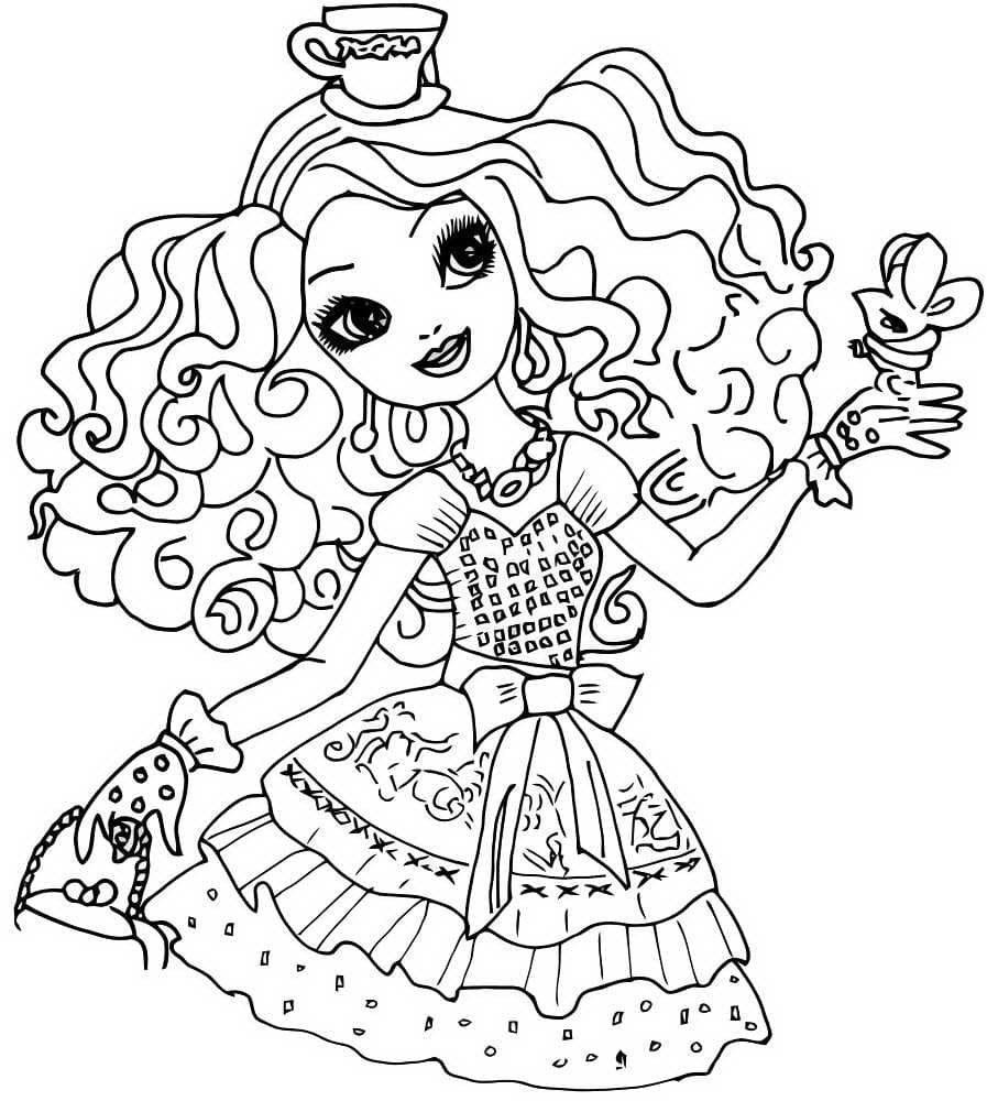 ever after high para colorir cha
