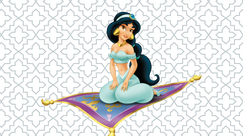 jasmine para colorir