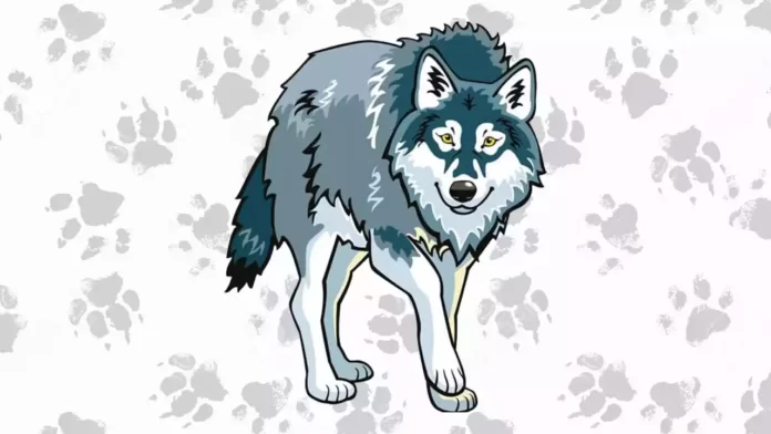 lobo para colorir