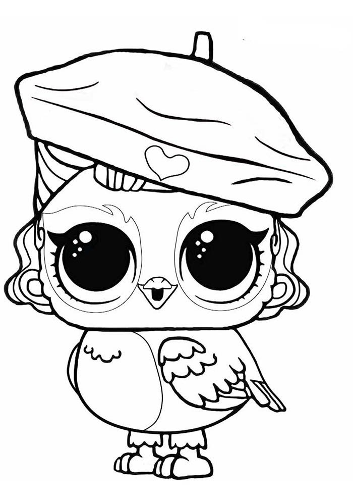 lol para colorir coruja