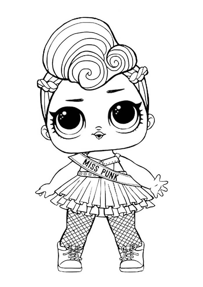 lol para colorir miss punk