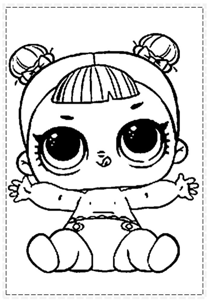 lol para colorir bebe