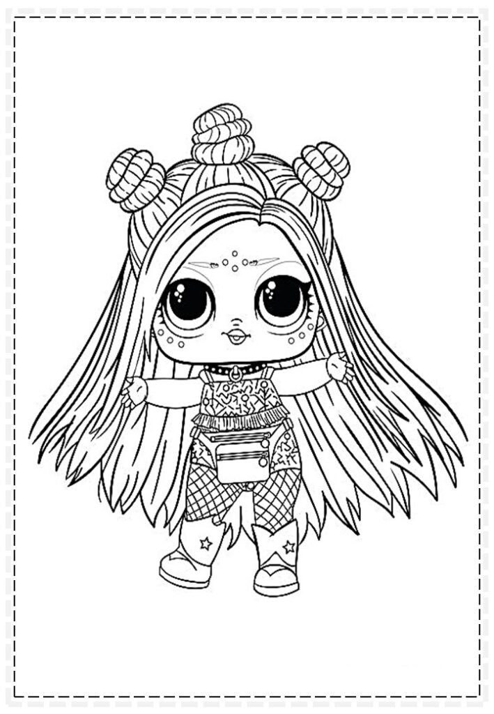 lol para colorir cabelo longo
