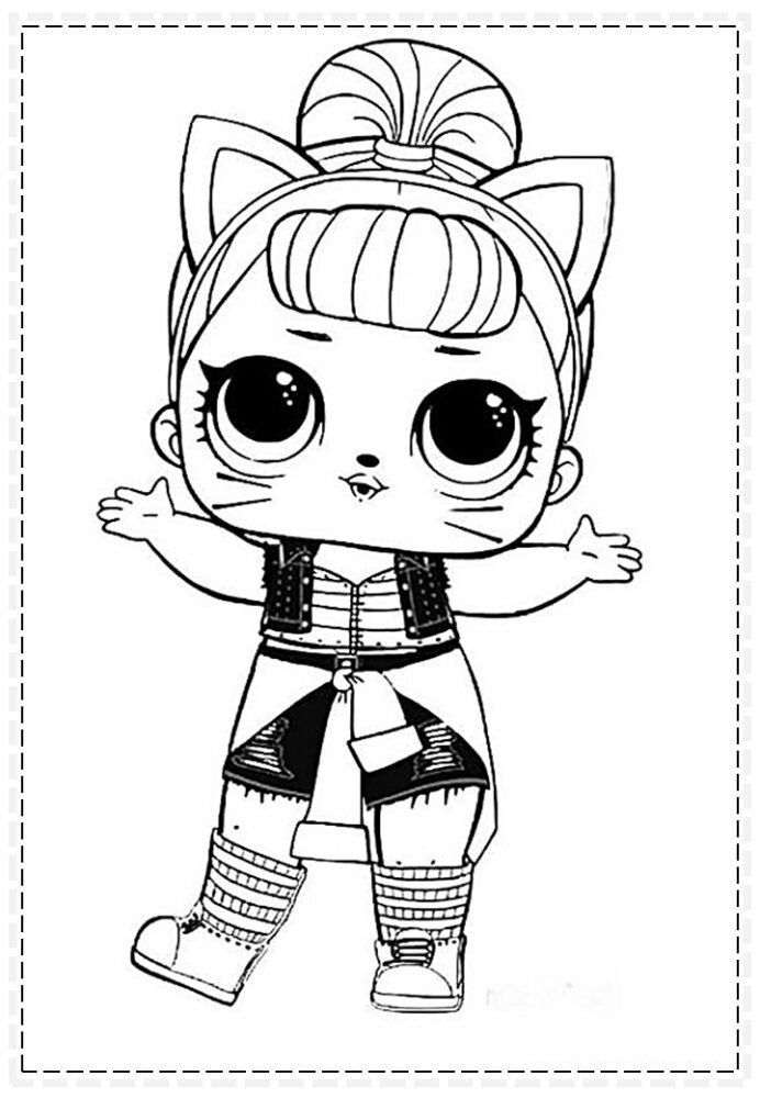 lol para colorir imprimir gatinha