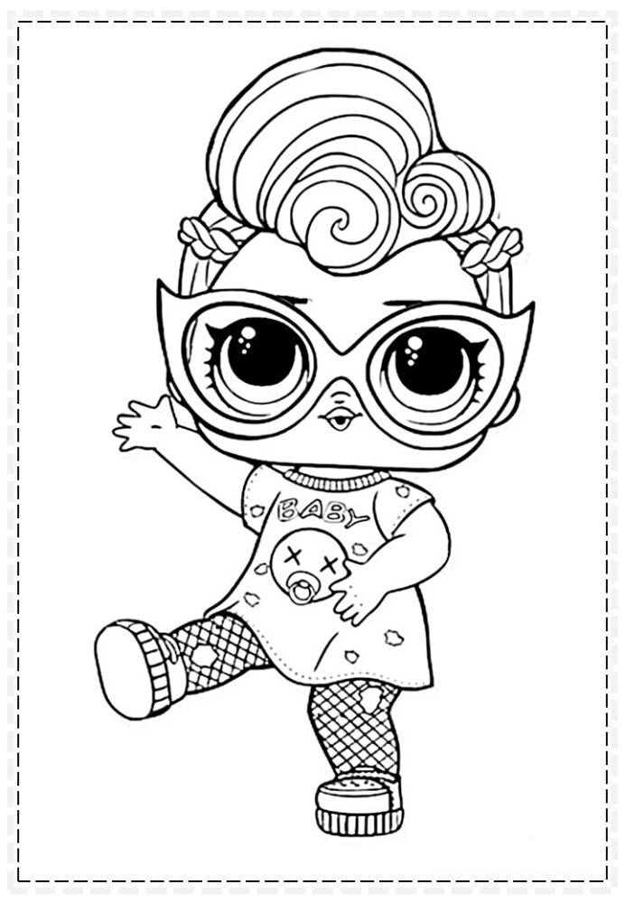lol para colorir imprimir oculos estiloso
