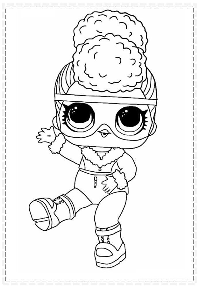 lol para colorir imprimir patinadora