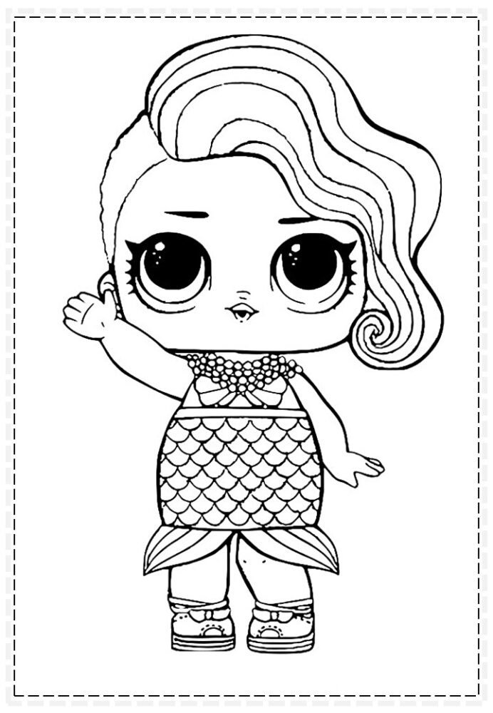 lol para colorir imprimir sereia