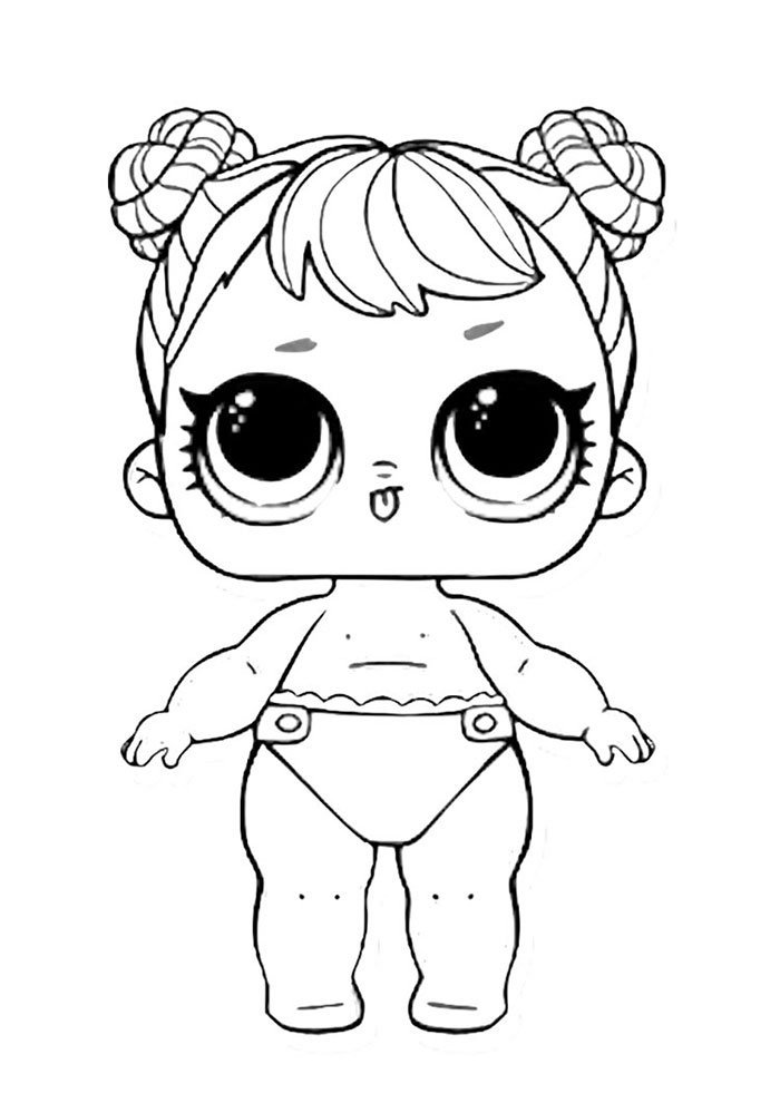lol para colorir lil curious