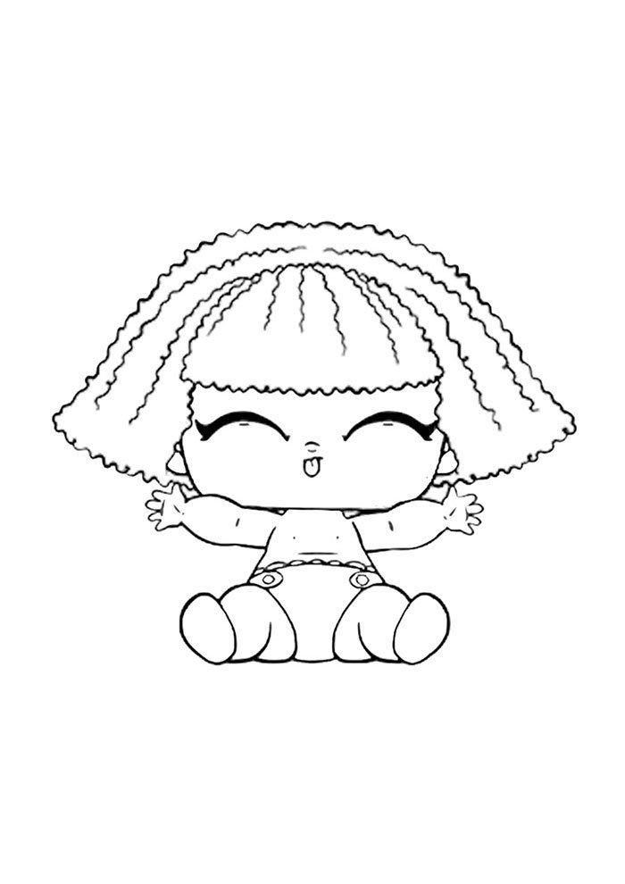 lol para colorir lil diva