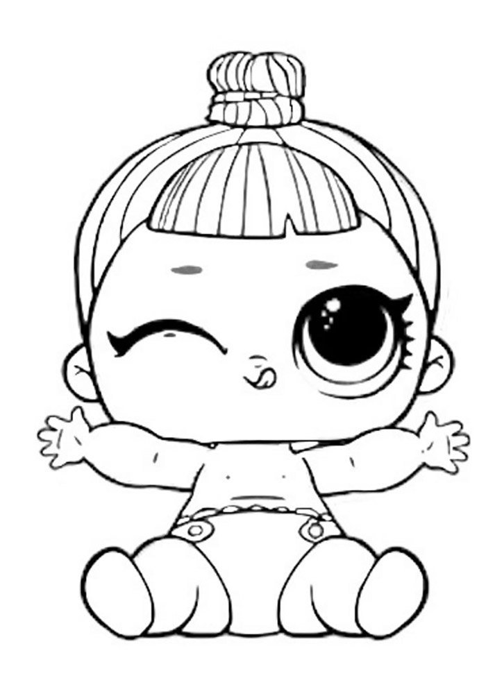 lol para colorir lil honey bun