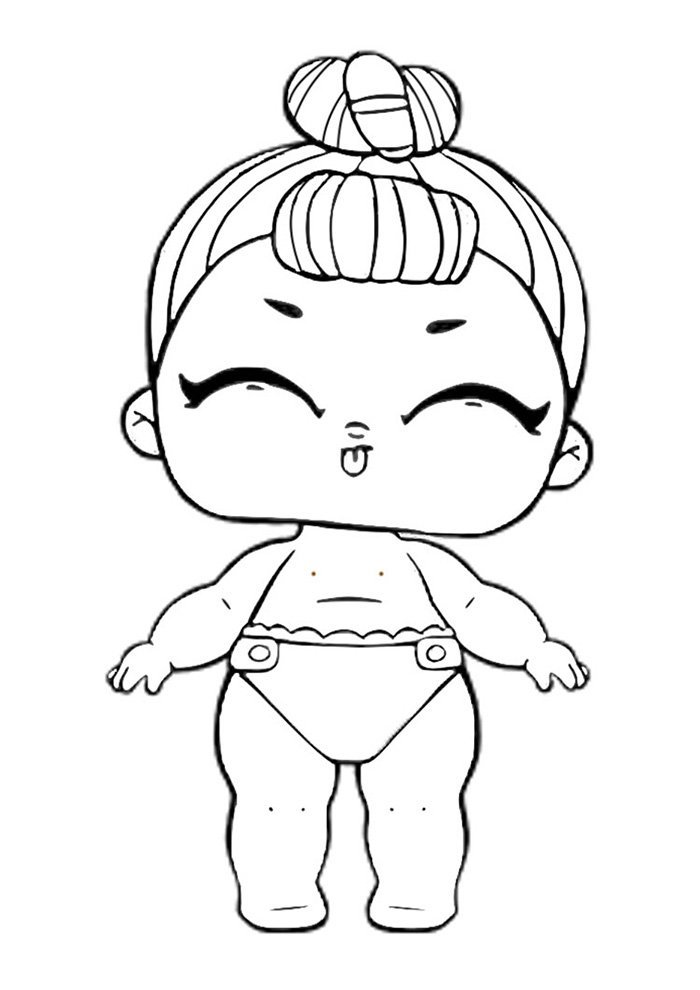 lol para colorir lil miss baby