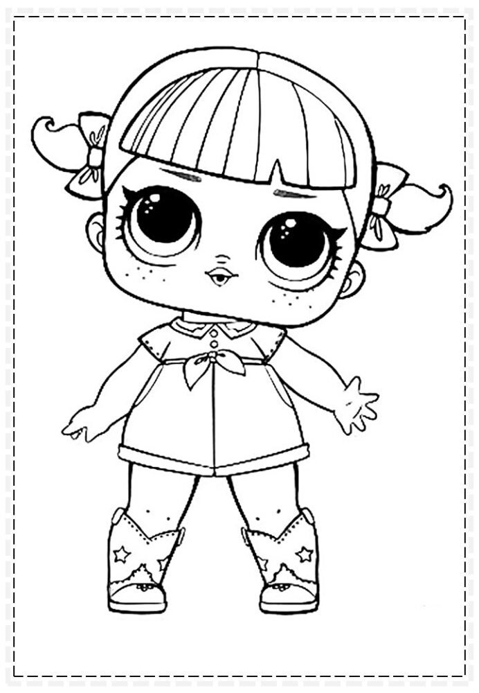 lol para colorir menininha