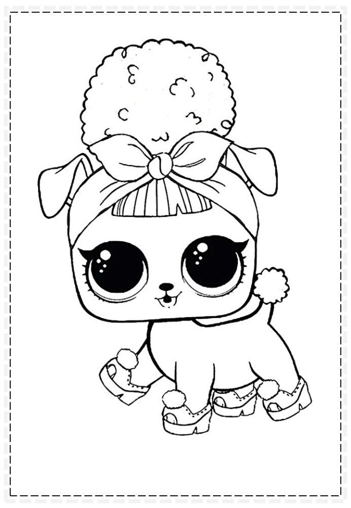 lol para colorir poodle
