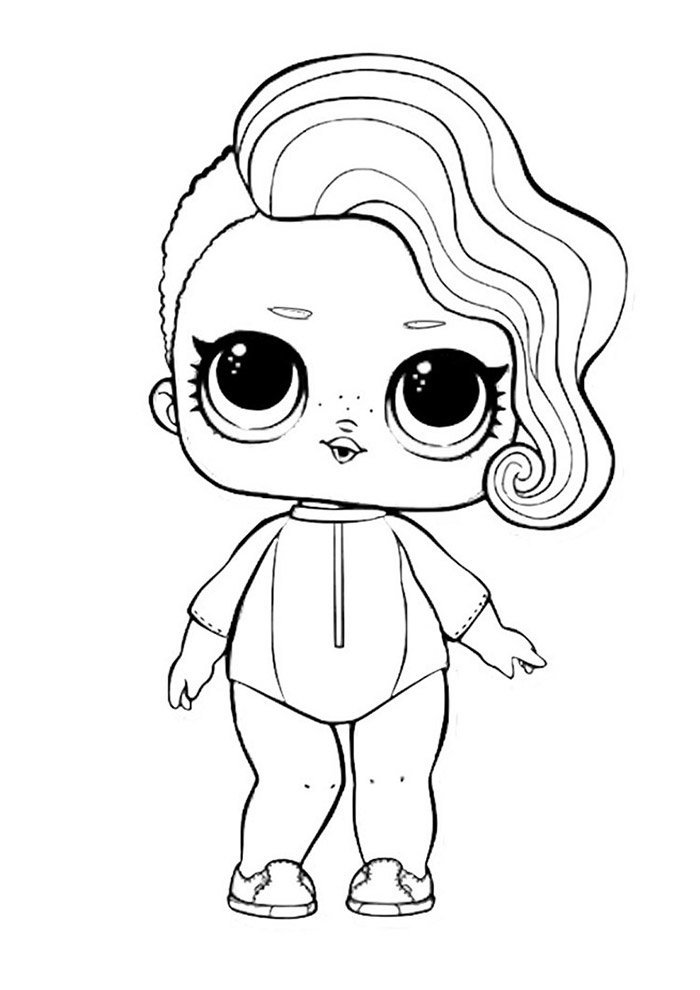 lol para colorir surfer babe