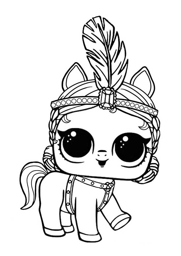 lol para colorir horse