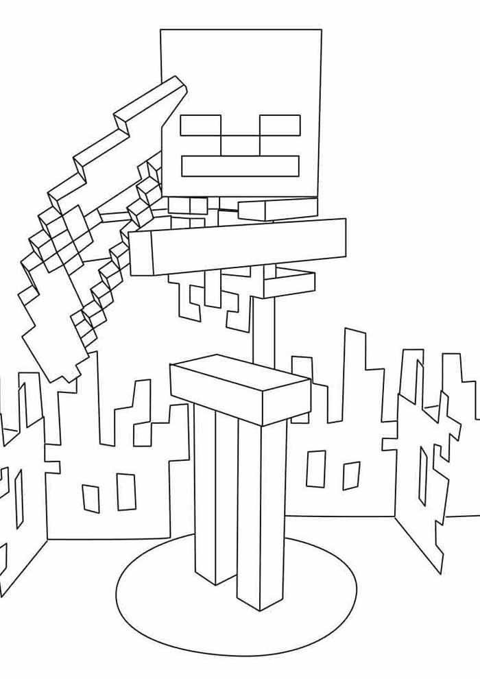 minecraft para colorir 17
