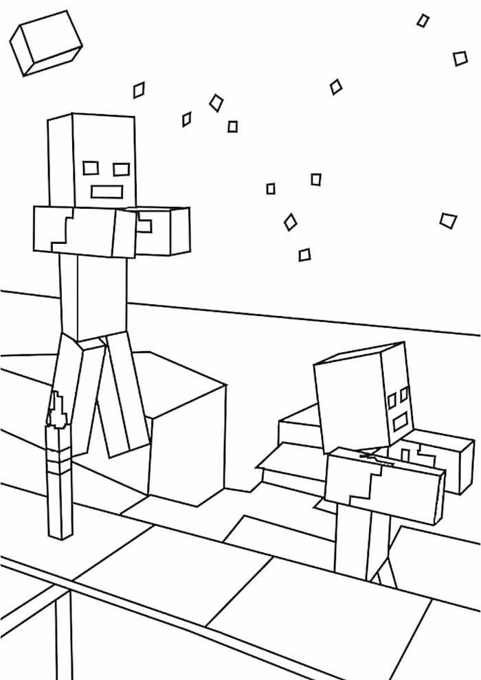 minecraft para colorir 19