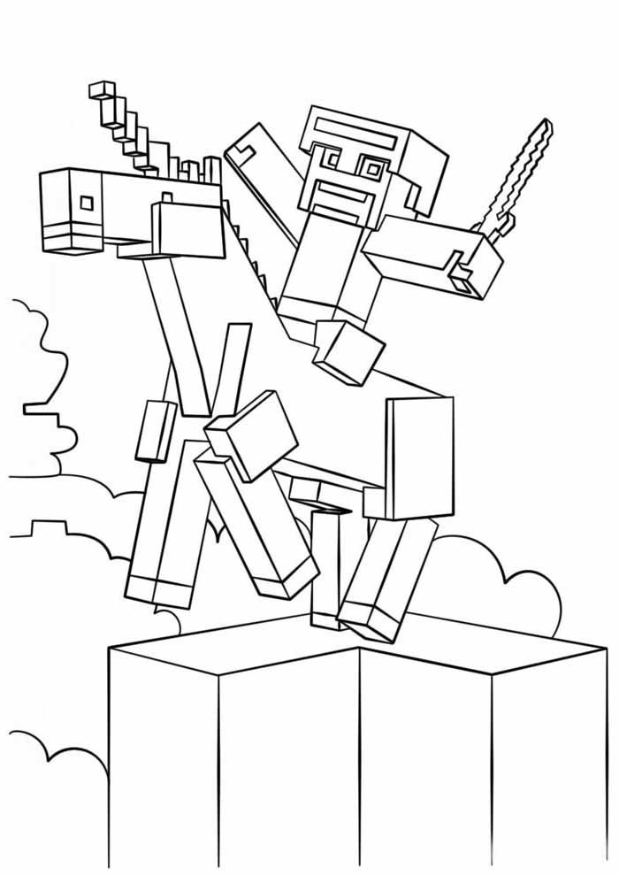 minecraft para colorir 36