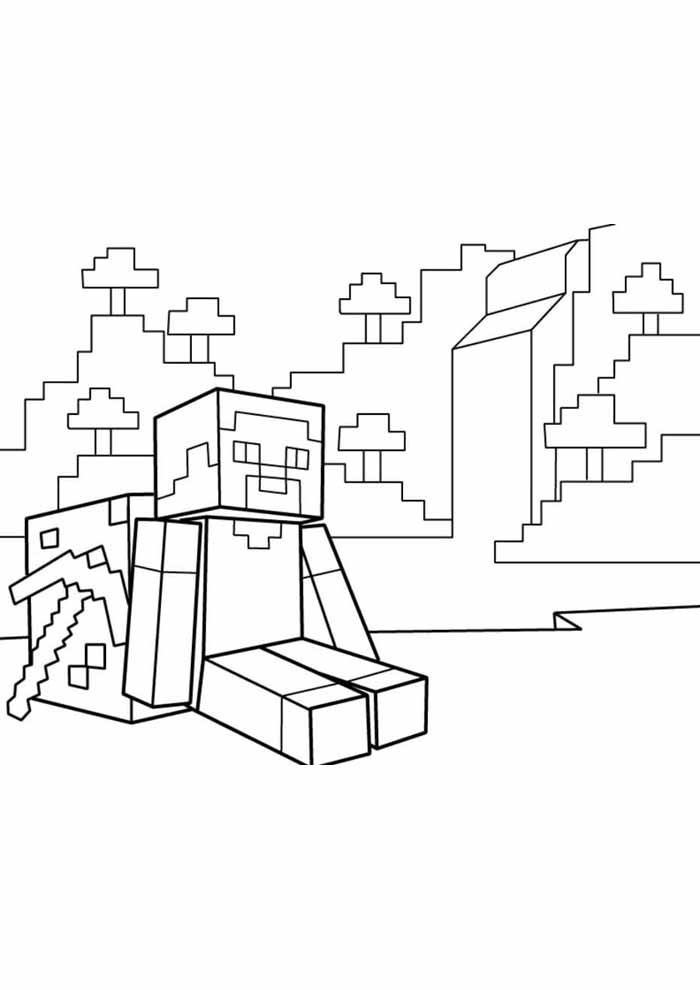 minecraft para colorir 49