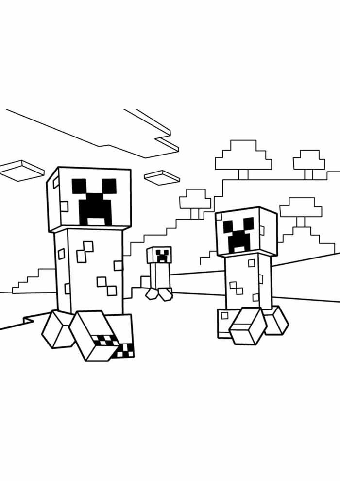 minecraft para colorir 50