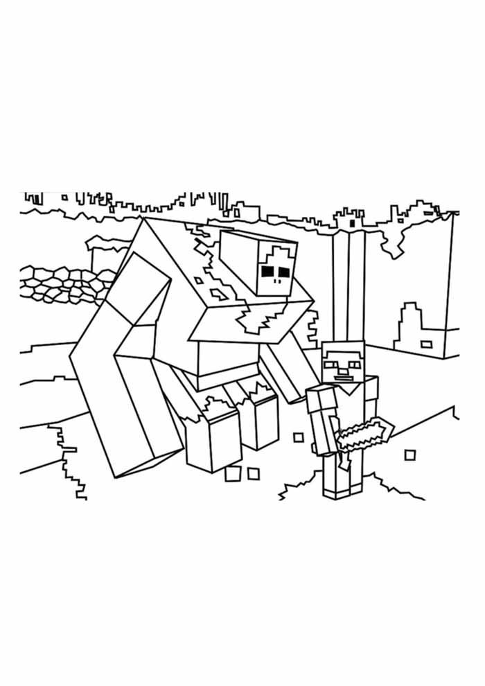 minecraft para colorir 57