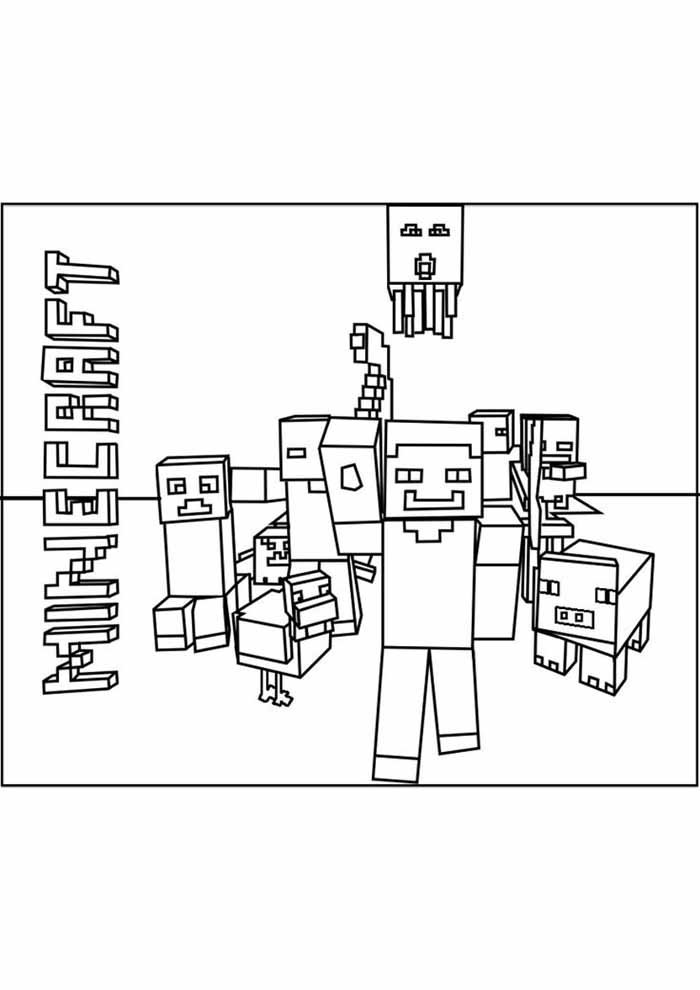 minecraft para colorir 59