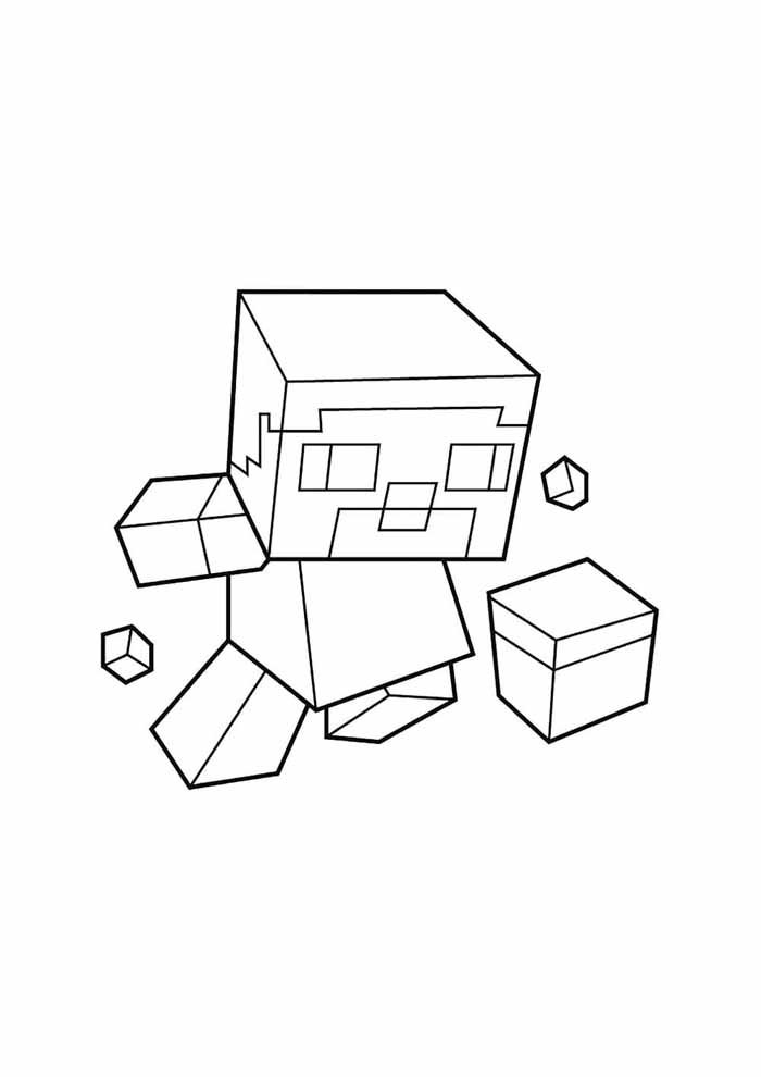 minecraft para colorir 61