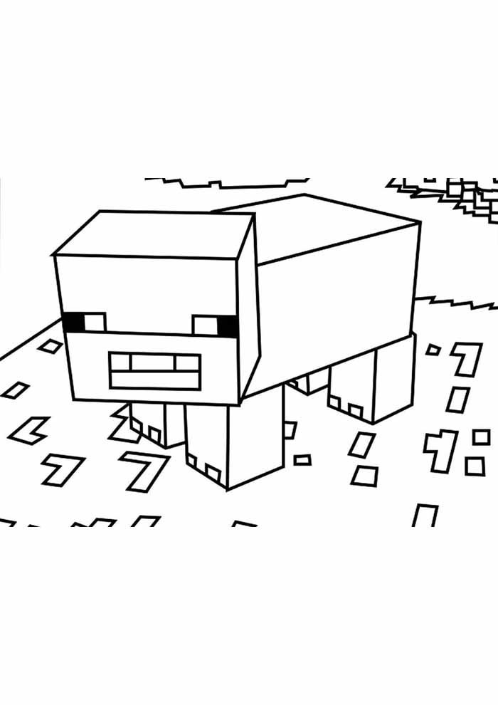 minecraft para colorir 62